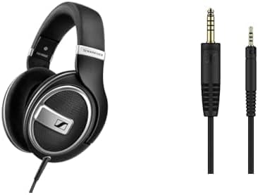 Set Purchase ExclusiveSennheiser Headphones Wired HD 599 SE Open Type Open Type Black + 4.4mm Balanced Cable Set Music Gaming Video Viewing Domestic Genuine Product