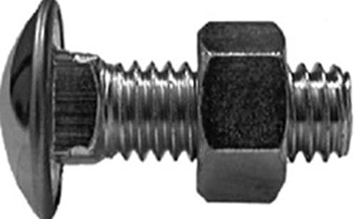 7/16"-14 x 1-1/4" Stainless Capped Bumper Bolts with Lock Nuts