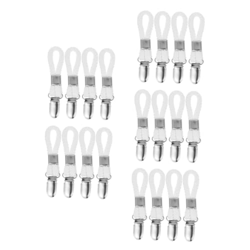 Cabilock 5sets Towel Clips Hangers with Rope Loops Clips for Kitchen Bathroom and Laundry Versatile Hanging Hooks for Towels Socks and Items 4pcs*5