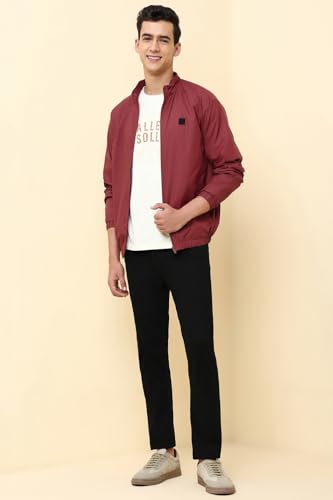 Image of Allen Solly Men's Regular Fit Solid Windcheater Jacket
