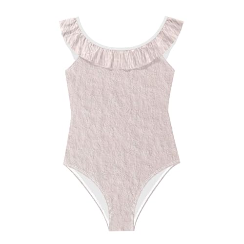 Traje de baño rosa para niñas que evita rozaduras en la playa de 3-6 años