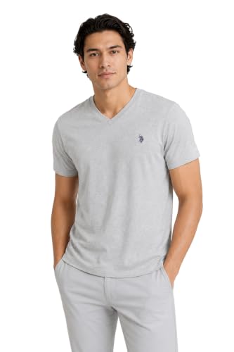Image of U.S. Polo Assn. Men's Solid V‑Neck T-Shirt