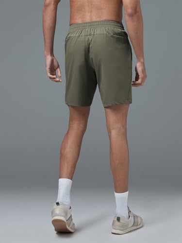 Image of TECHNOSPORT Men's Slim Fit Sports Shorts with Ts Flexi, Breathable Comfort for Gym, Running, Training