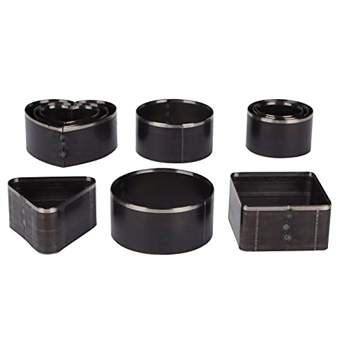 Herramienta perforadora de cuero de 10 formas para cinturones, herramienta cortadora de perforadora hueca de acero con alto contenido de carbono, juego de herramientas perforadora