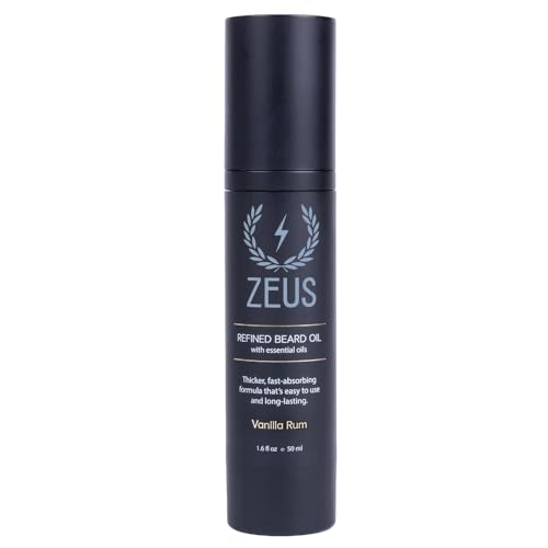 ZEUS Refined Beard Oil for Men, Leave-In Conditioner for Beard