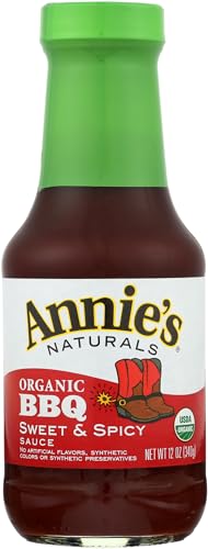Annie's Sweet & Spicy BBQ Sauce, Certified Organic, Vegan, Gluten Free, 12 oz