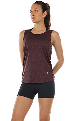 Image of icyzone Workout Tank Tops for Women - Open Back Strappy Athletic Tanks, Yoga Tops, Gym Shirts