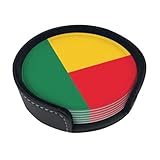 Cuir PU ultra fibre de haute qualité : fabriqués à partir de cuir PU ultra fibre de qualité supérieure, ces dessous de verre sont doux au toucher et faciles à nettoyer, offrant une excellente résistance aux taches et à la chaleur.