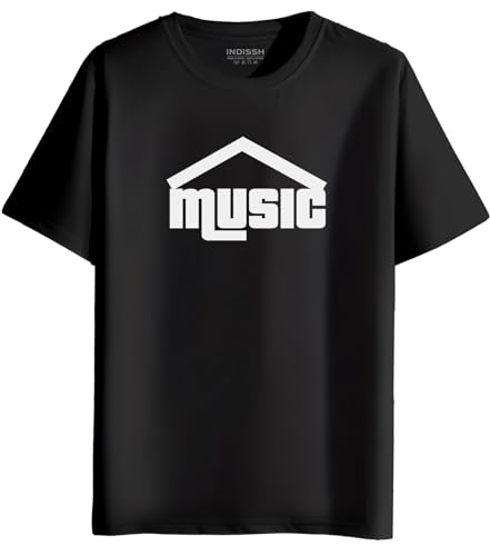 Image of INDISSH Music Band Printed Regular Half Sleeves Cotton T-Shirt - RNM-THEBEAA1-BLK-XL