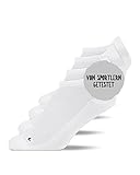 Snocks Laufsocken Damen 39-42 Weiß (4x Paar) Running Socks Damen 39 - 42 Funktionssocken Damen Weiß Run Socken Damen Sportsocken Nordic Jogging Socken Kurz