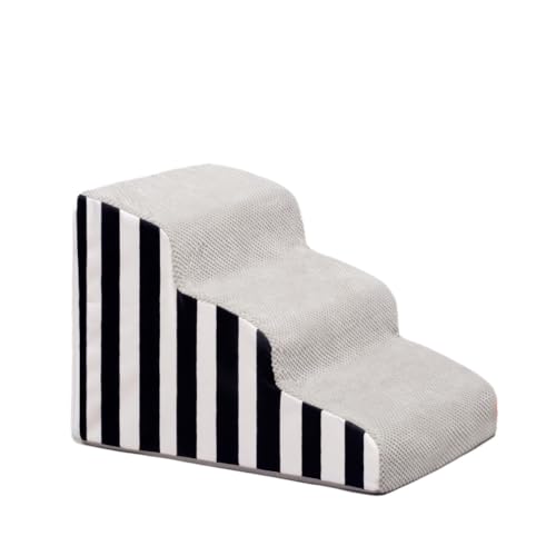 MKHJBFGIペットステップ ドッグステップ 階段 犬の階段 タイプ 組立 み コンパクト 軽量 踏み台 スロープ (ブラック)