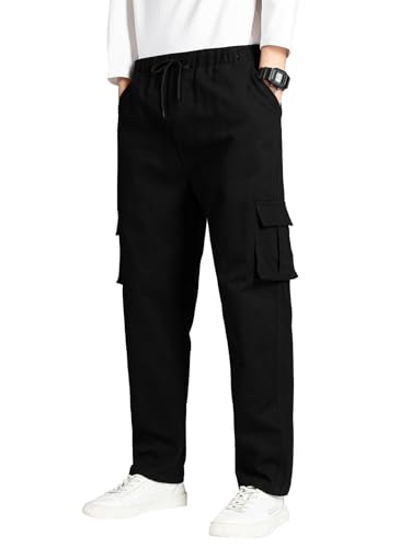 Image of TAGDO Men Flap Pocket Drawstring Waist Trousers (2030)