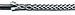 Hubbell Wiring Systems 013041234 Kellems Galvanized Steel Cable Splicing Grip, Double Weave, 4400 lbs Breaking Strength, 0.62" - 0.74" Cable Diameter, 36" Mesh Length