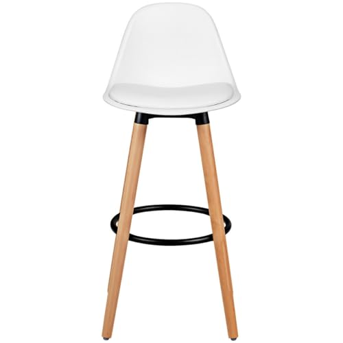 SlickBlue Set de 2 Butacos para Bar de 28.5 Pulgadas con Patas de Madera de Haya y Reposa Pies miniatura 7