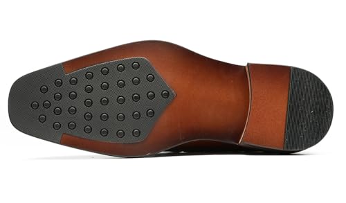 Santimon Men's Dress Tassel Loafers Slip-On Shoes - Genuine Leather Formal Business Casual Shoes for Wedding-Comfortable Prom Mocassins3