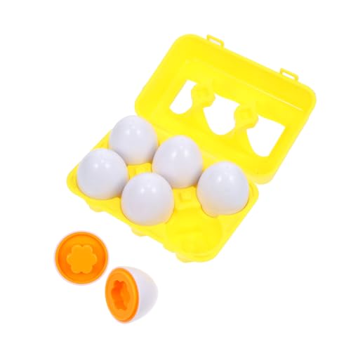 TOYANDONA Educational Matching Egg for Color and Shape Cognition Learning Puzzle Fine Motor Skills Development for Early Learning Montessori Activity