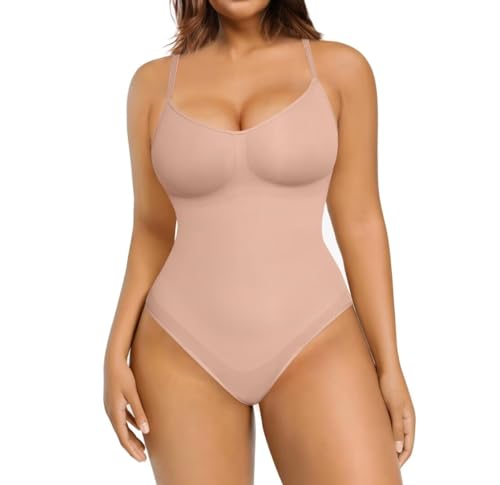 Image of FeelinGirl Shapewear Bodysuit Tummy Control for Women Seamless Body Shaper