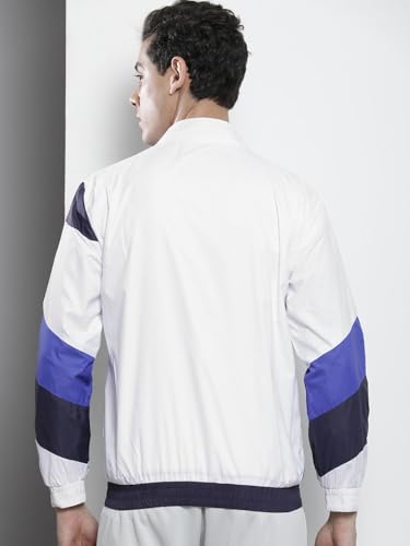 Image of The Indian Garage Co Men Regular Fit Colorblocked Wind Cheater