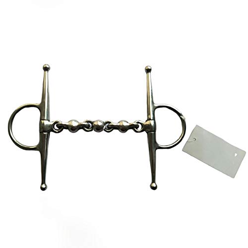 Bouche Cheval Acier Inoxydable équitation Bit équitation équipement de Course Snaffle de Liaison cuivre Bit équestre Décoration Accessoires (Color : 140mm)