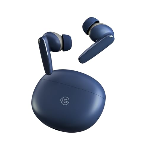 Image of OOGE Wavepods 300 TWS Earbuds - ENC Noise Cancelling, Bluetooth 5.4 EDR, 10mm Drivers, Type-C Charging, 500mAh Battery, Dual Mic, One-Touch Control, 1000-Hour Standby (Blue)