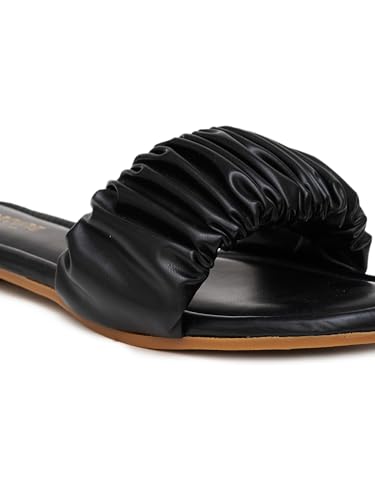 Image of Women's Radiant Flat Sandals Lightweight & Flexible Comfortable Design Anti-Skid Sole Versatile Style For Girls /Ladies