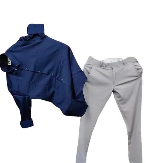 Image of Men's Cotton Solid Full Sleeves Regular Fit Casual Shirt and Pant