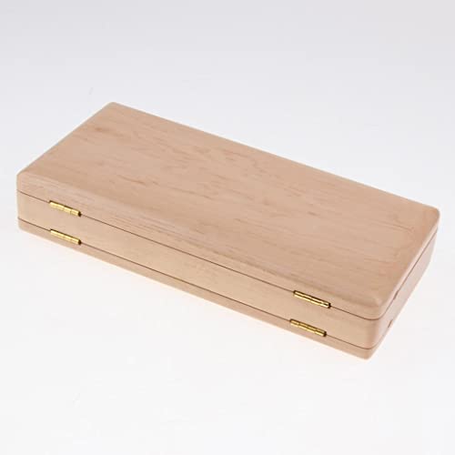 JWQFBC Wooden Bassoon Case Box, Holds 22 Pieces Reeds, 7.87 X 3.70 X 1.38inch