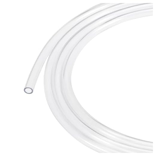 TOP-VIGOR 4.5mm(3/16") ID 6.5mm(1/4") OD PVC Clear Vinyl Tubing, 2M(6.56ft) Length Food Grade Flexible Water Pipe, Plastic Tube for Transfer Water, Oil, Air, Powders & Fine Granules