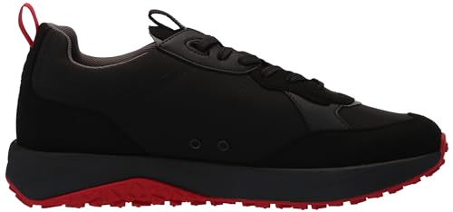 Image of HUGO Mens Running Style Mix Material Sneakers