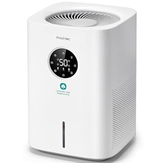 Provirtec Baby Humidifier for Bedroom, Evaporative Humidifiers No White Dust for Kids, Age Modes for Precise Humidity, 16dB Quiet and BPA-Free for Safety, 4L Easy Clean Tank for Bedroom Home&Nursery