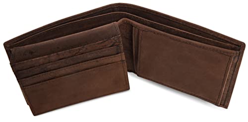 LEABAGS Springfield Genuine buffalo leather wallet I Purse I 4x3,5x0,7 inch 6