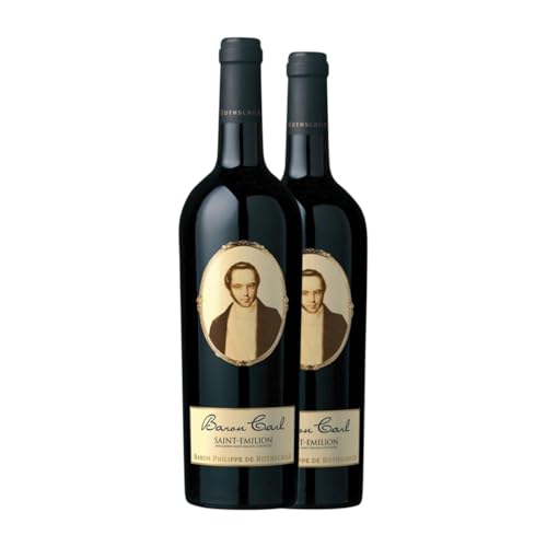 Philippe de Rothschild Baron Carl Saint-Émilion: Pack de 2 Botellas de Vino Tinto 75 cl Philippe de Rothschild Baron Carl Saint-Émilion: Pack de 2 Botellas de Vino Tinto 75 cl