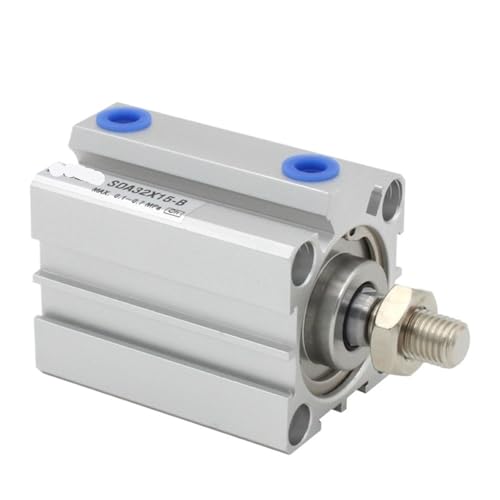 Vérin pneumatique SDA 32mm course 15mm compact à filetage mâle