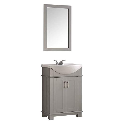 Fresca Fvn2302Gr-Cmb Hartford 24" Gray Traditional Bathroom Vanity With Sink Combo (Faucet & Mirror Not Included) #TOP4