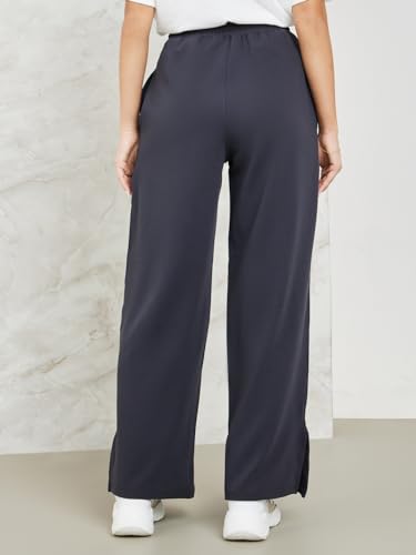 Image of Styli Women Track Pants | Mid-Rise Cotton Joggers & Flared Styles | Loose-Fit Comfort for Lounge, Travel Soft Fabric & Easy Wash