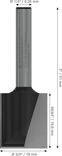 Broca para router 1/4 28 Imagen adicional