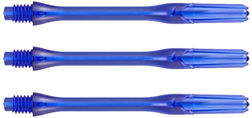 L-Style Dart Shafts: Durable Plastic Dart Shafts - Blue Slim 370 (Extra Long)