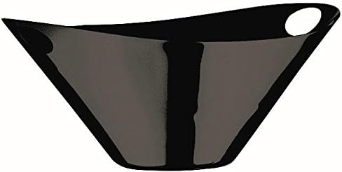 Mepra 250119N Due Oro Nero Fretworked Ice Bucket with Handles – Titanium Coated Gunmetal Black Tray, Dishwasher Safe Serveware