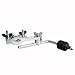 NAGUUD Drum Set Mounting Clamp L-Arm Rod Chrome Cymbal Boom Arm with Stand Holder Bracket Percussion Instrument Accessories