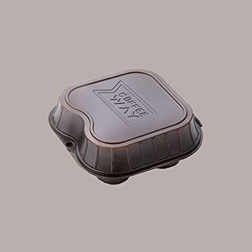 Lucgel Portabicchieri da Asporto per 4 Bicchieri da Caffè Coffee Way S4, 31,2x15,2x3,2 cm, Marrone, 60 Pezzi
