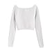 Girls Ballet Sweater, Soft Warm Up Active Sweaters, Ribbed Knit Pullover Dance Sweater Tops for Leotards 5-16 Years White