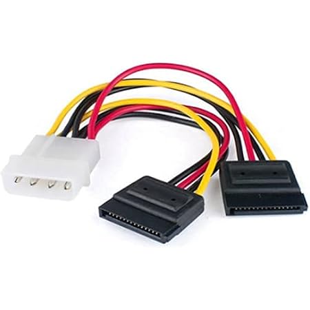 Connecteur SATA Power Câble Alimentation SATA AKYGA AK-CA-31 - Mâle Vers 2 Femelles 15cm Pour HDD SSD Câble Double Sata 15cm