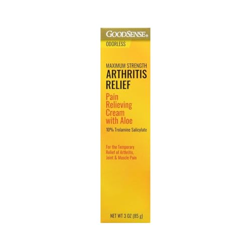 GoodSense Maximum Strength Pain Relief Cream Odorless 3 Oz (Pack of 3)