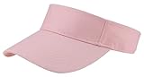 Kids Sun-Visor-Hat Adjustable-Cotton Ponytail-Sport-Hats for Girls 6-12 Years Old Pink