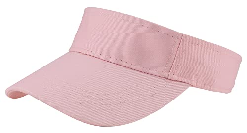 Kids Sun-Visor-Hat Adjustable-Cotton Ponytail-Sport-Hats For Girls 6-12 Years Old Pink #TOP18