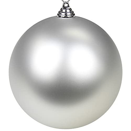 Christmas Ornaments Balls 7.1 Large Christmas Decorations Xmas Tree Shatterproof Big Silver Christmas Ball Ornaments with Hanging Loop for Wedding Holiday Halloween Party Indoor Outdoor Decor