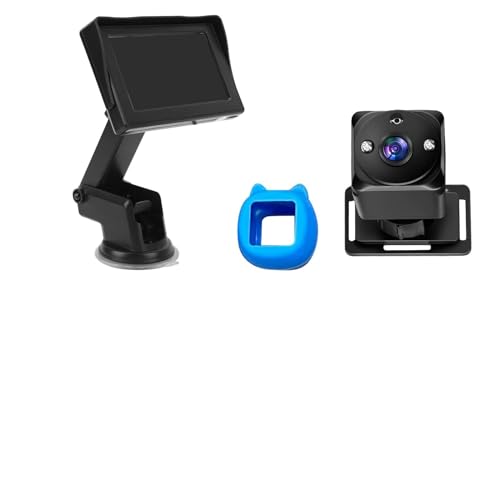 Cosiki Cosiki Monitor de Cámara para Coche de bebé 1080P con Visión Nocturna para Seguridad del Recién Nacido, Rotación de 360°, ángulo de Visión Amplio, Enchufe USB (Cámara con 2 Luces) (