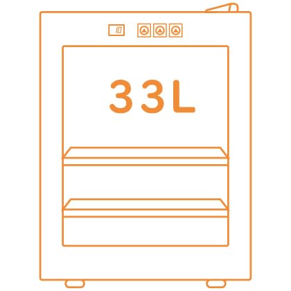 undefined Shelddi ミニ冷蔵庫 33L 静音 おしゃれ 省エネ 小型電子冷蔵庫 一人用 一人暮らし 1ドア ペルチェ式 温度設定8-18℃ 家庭用 前開き SHR-033A 透明ガラスドア の商品画像 8