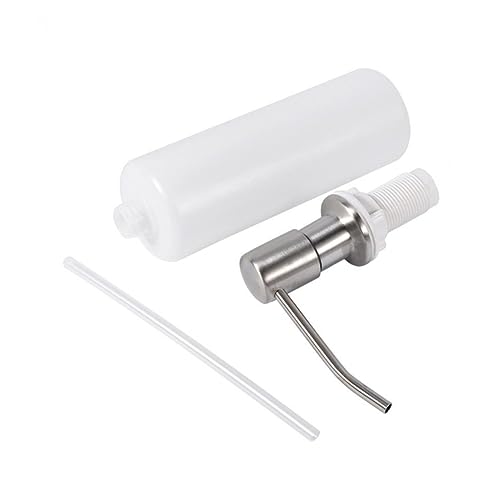 Housoutil 2pcs Soap Dispenser Liquid Pump Kitchen Bottle Bathroom Sink Foam Dish White