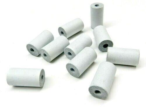Silicone Polishing Wheel Abrasives 14 x 25mm White Cylinder Polisher Pack of 10 Made in Germany by JTS